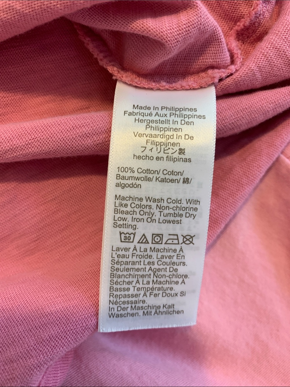 J. Crew Pink Short-Sleeve Crewneck Girlfriend Tee - Picture 6 of 7